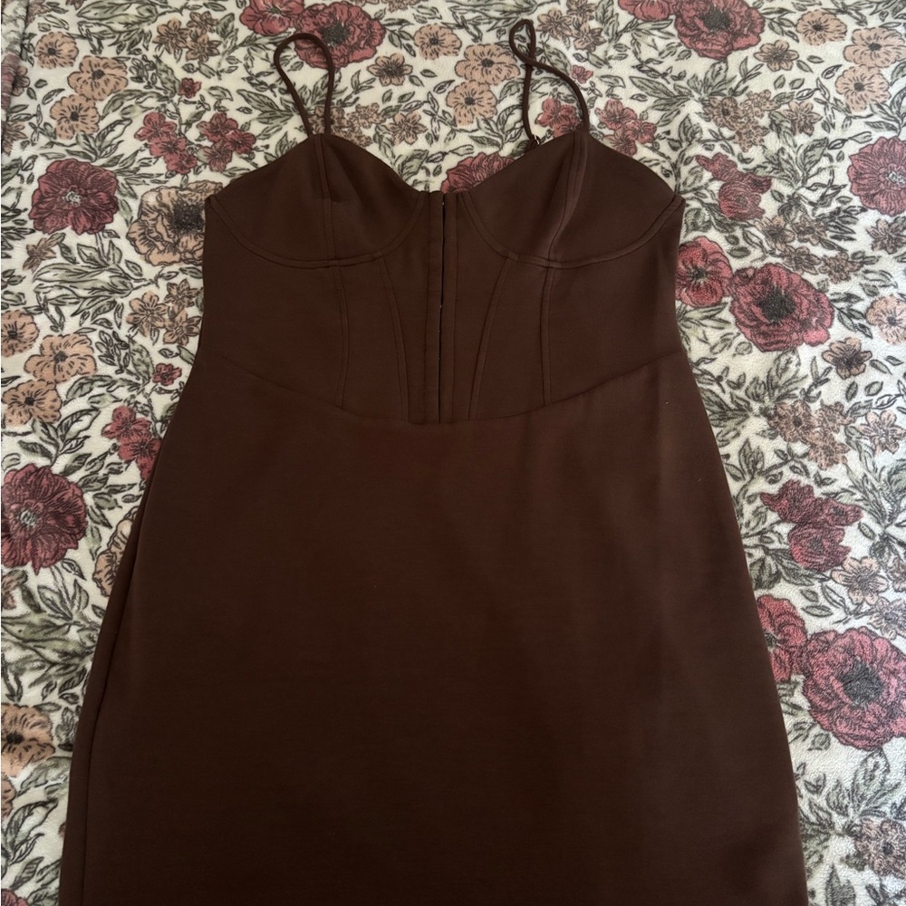 Target Brown Spaghetti Strap Sheath Dress